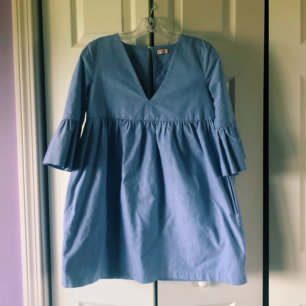 Blue babydoll dress